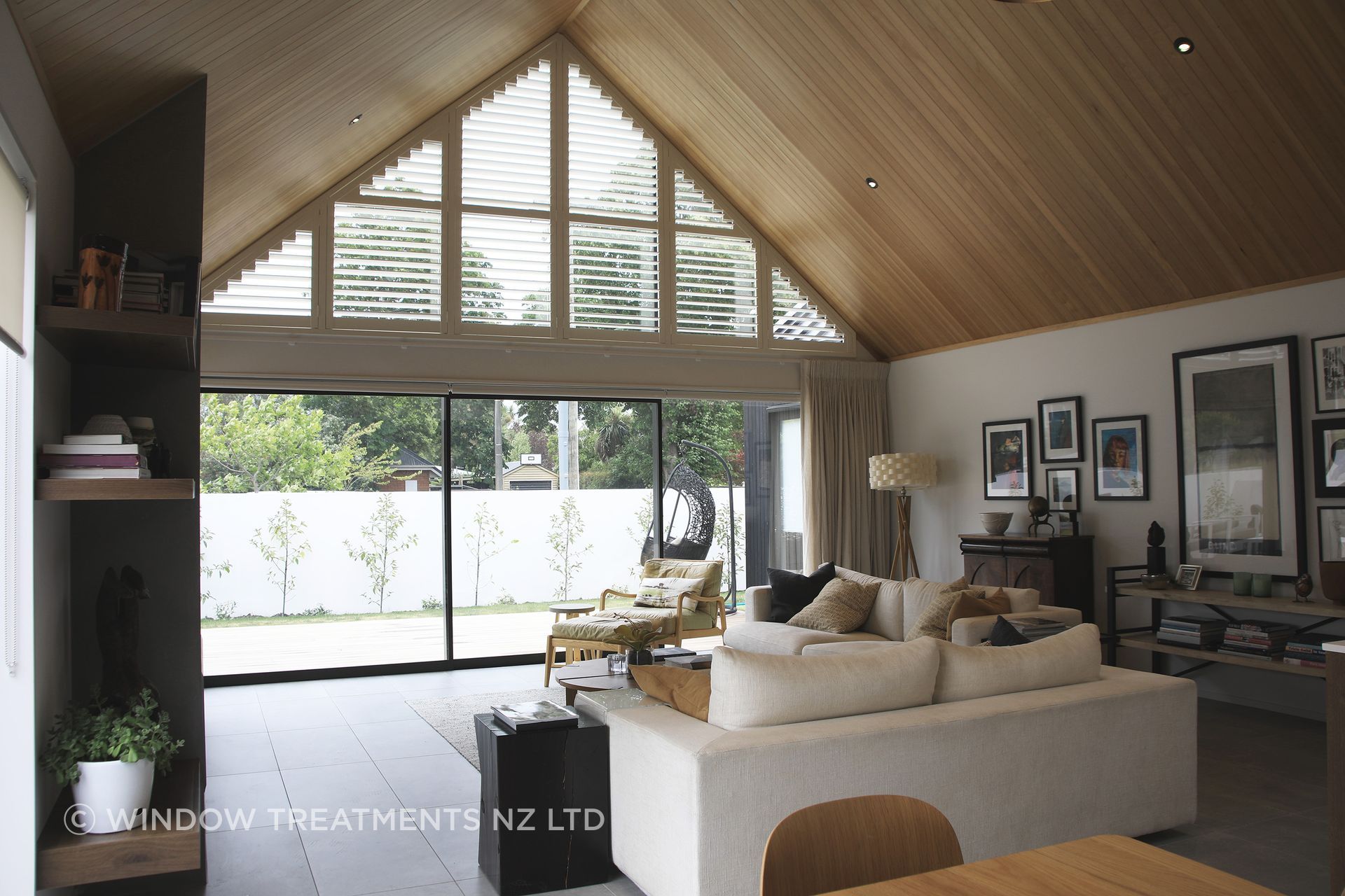 In addition to their thermal properties, timber shutters provide excellent light control, privacy and durability.