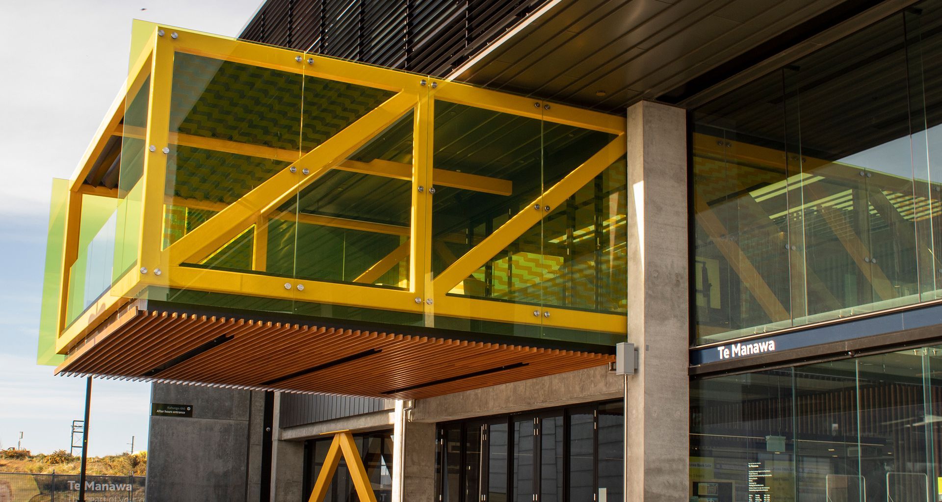 Woods Glass received the Sustainability Award for its work on Te Matapihi ki te Ao Nui, Wellington’s renewed central library.
