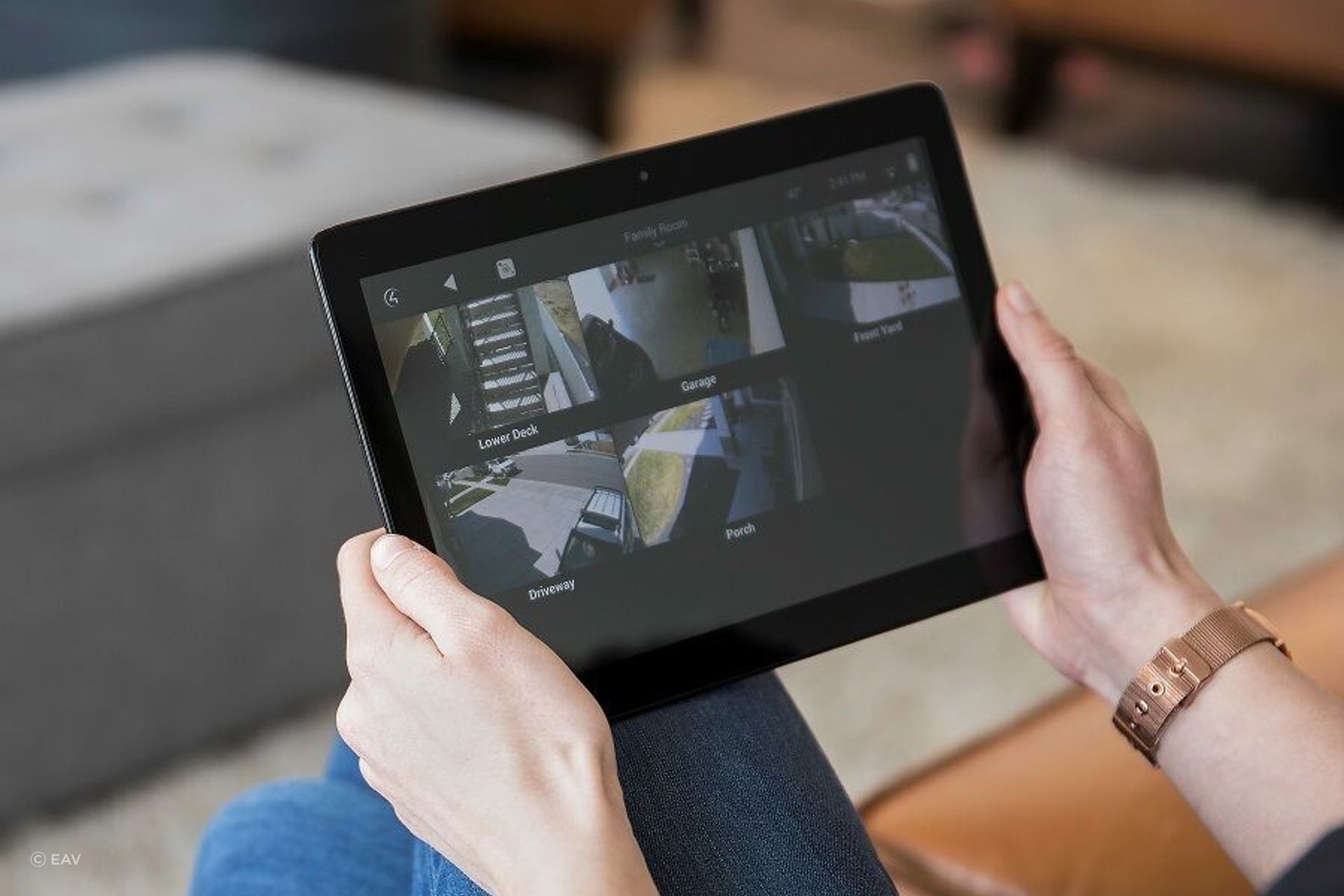 Smart CCTV, like this solution from EAV, can beam all your security camera footage to one place.