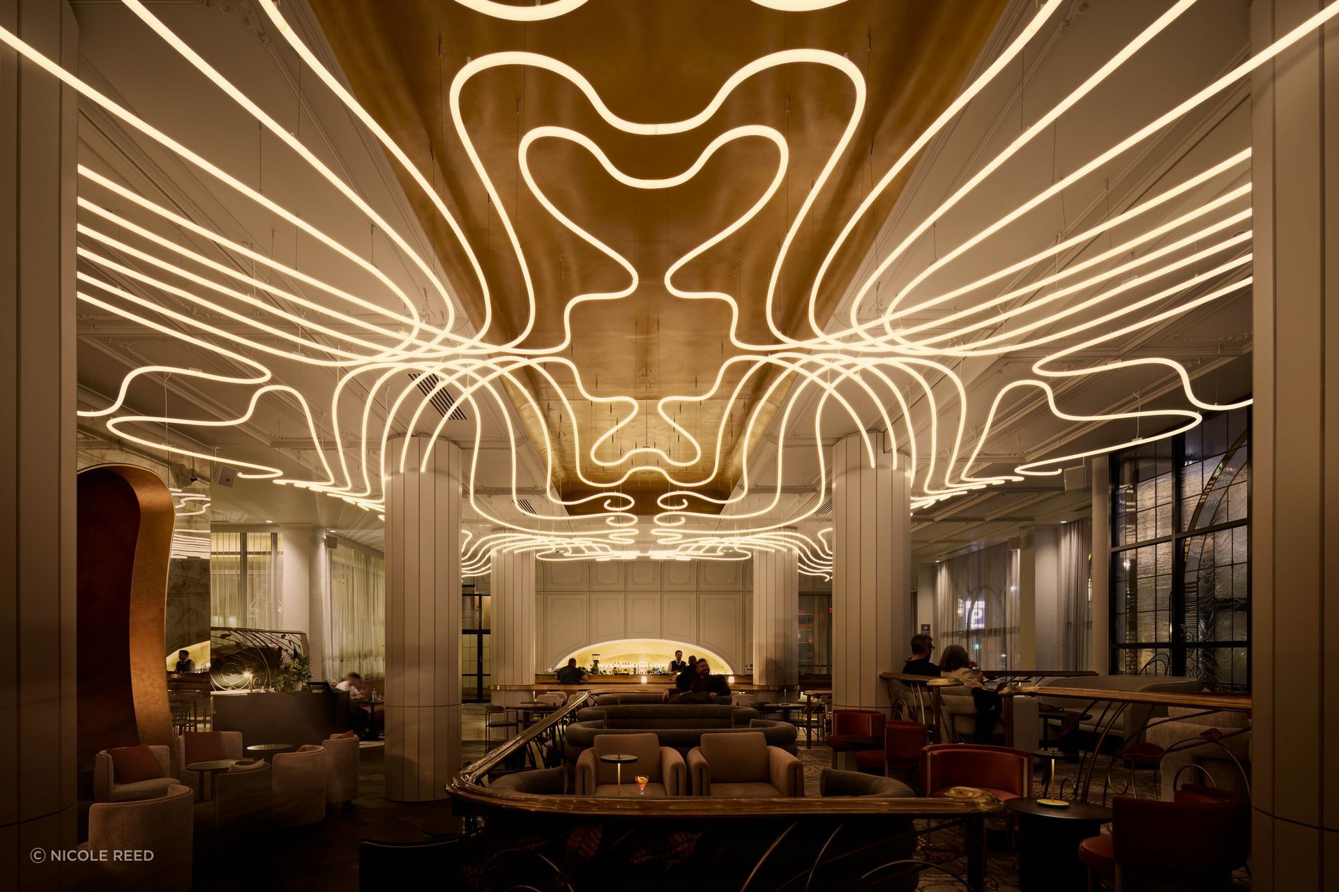 “To the left of the reception, you’ll see Luma in the distance. The reason why we’ve allowed this sightline between the lobby and the restaurant is to invite people to go and have a look,” says Fady.