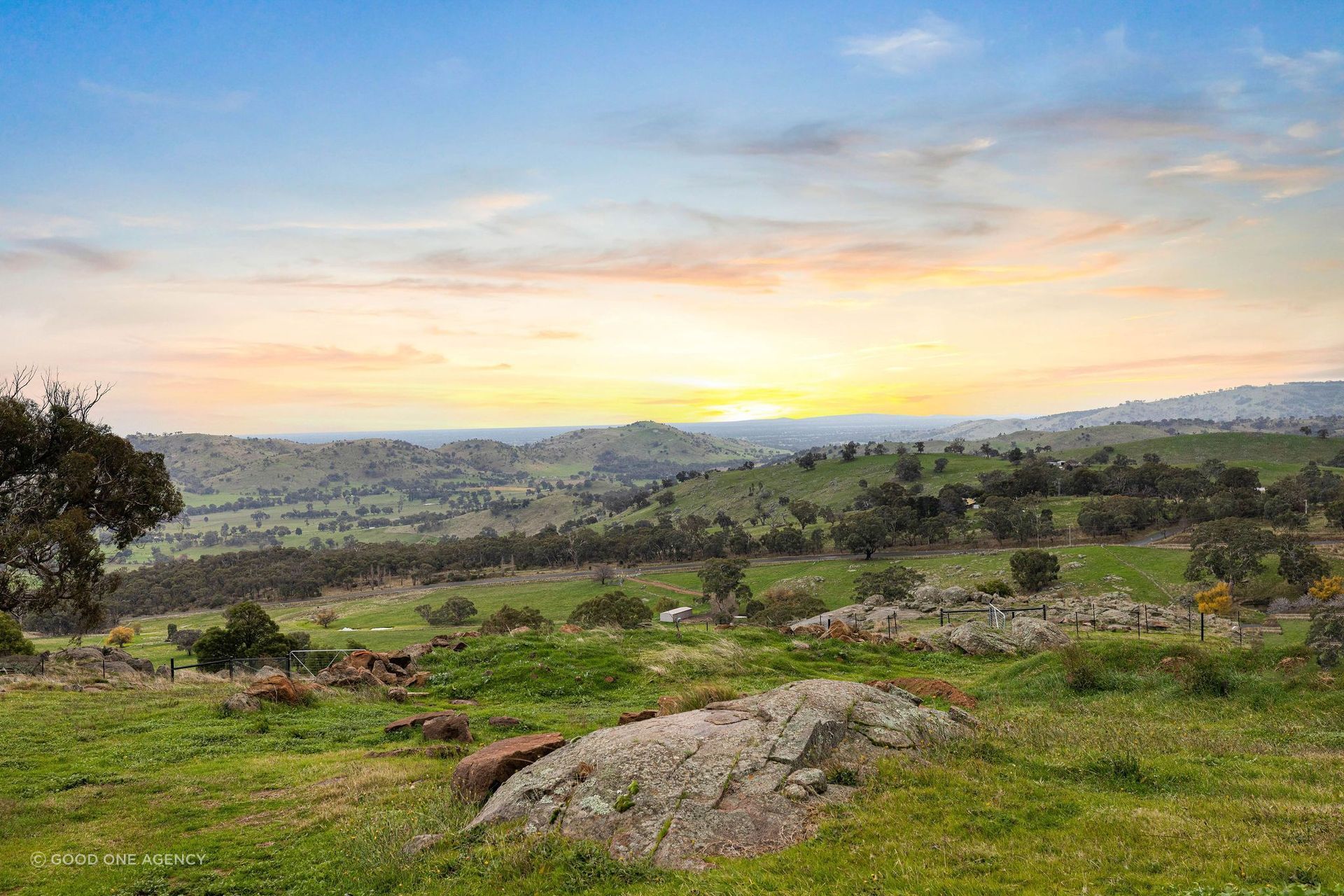 The vista from Euroa House, looking out to the valley beyond