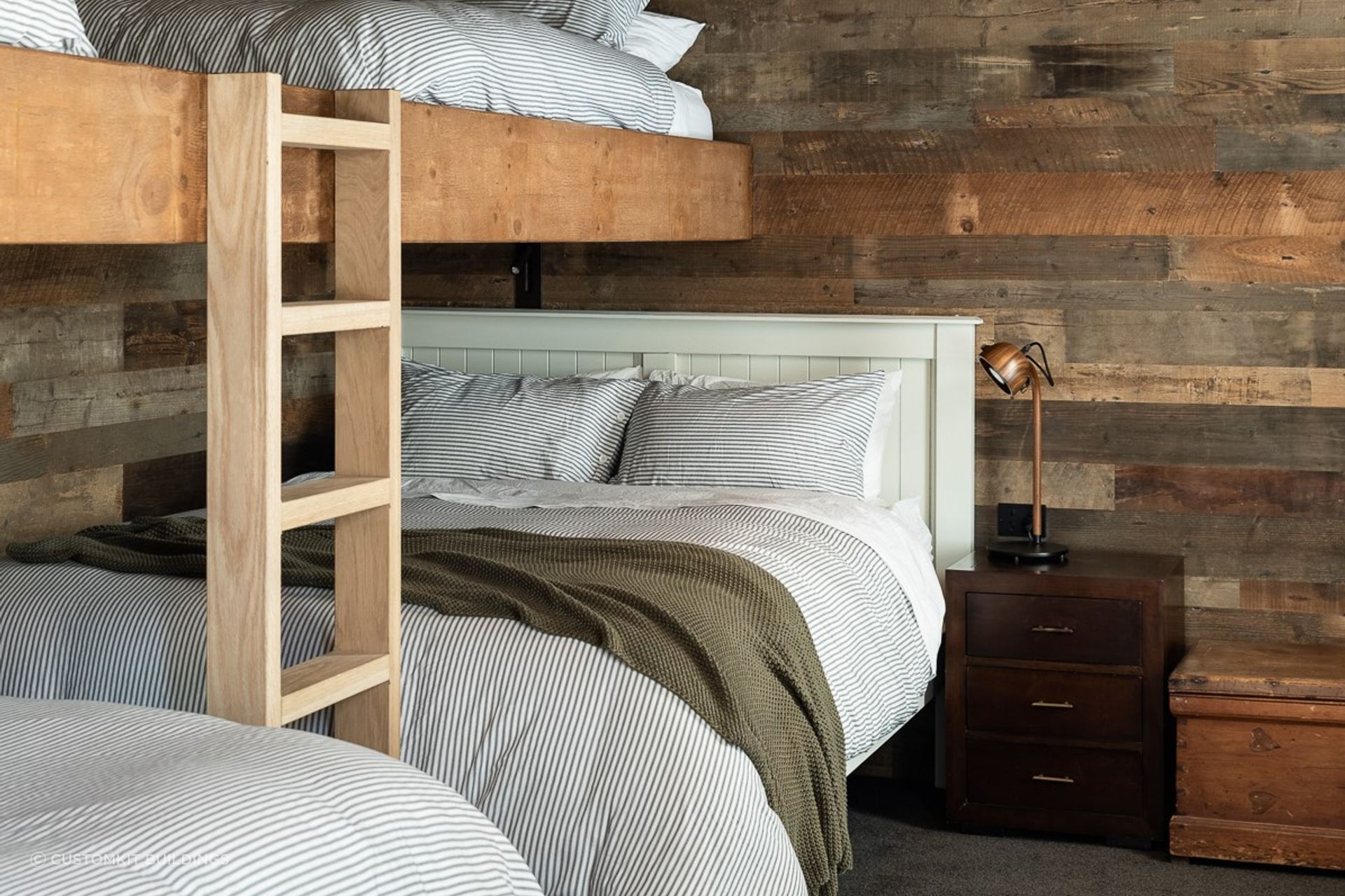 Wood wall panelling gives a natural rustic charm that few other materials can match.