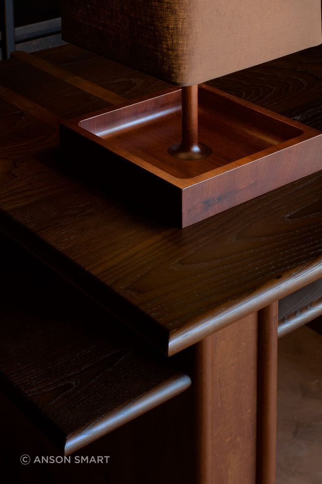 Beautiful detail lies at the base of each lamp.