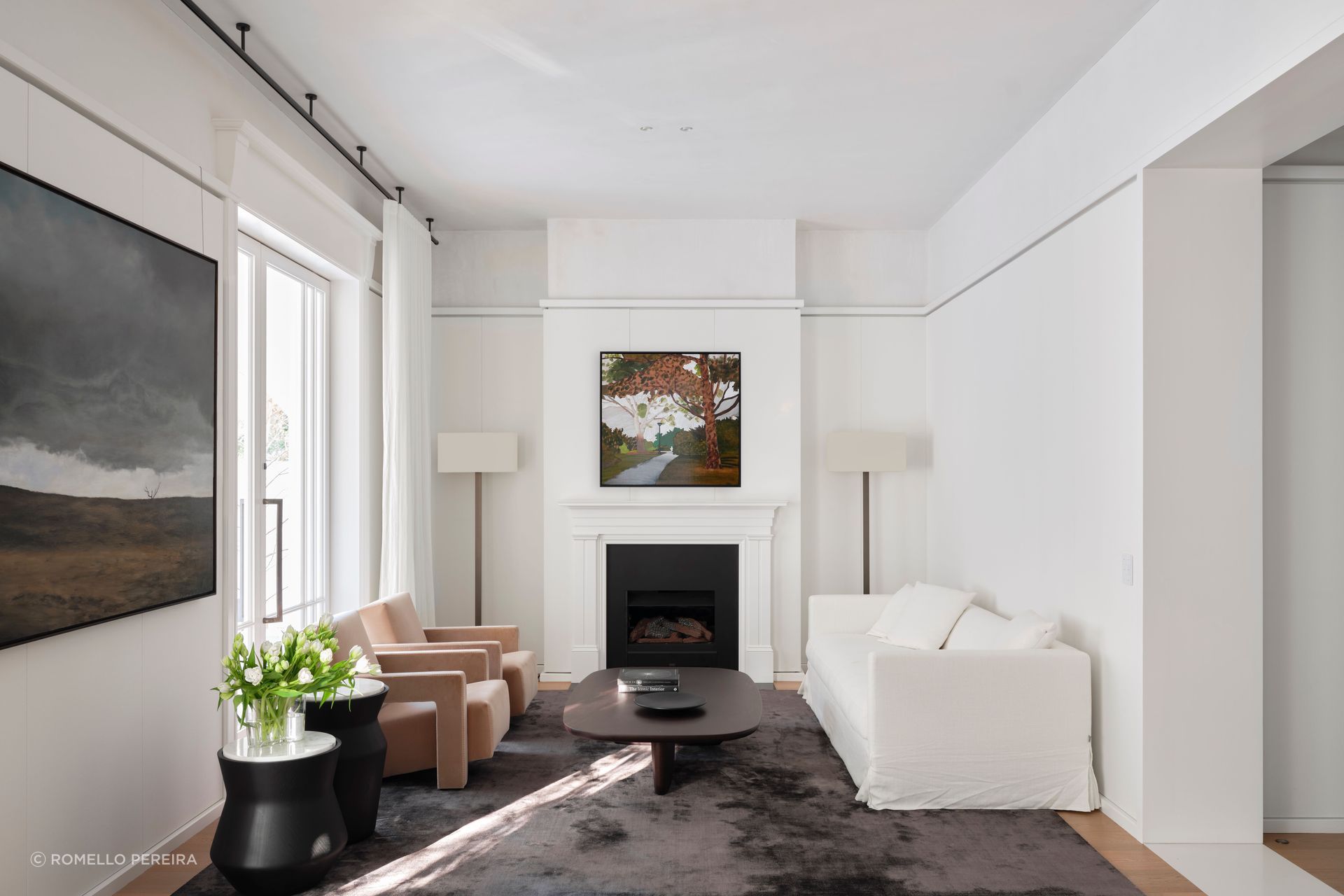 A formal lounge within the original footprint is given a new lease on life.