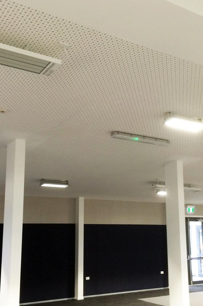 Rigitone Astral perforated plasterboard from Potter Interior Systems