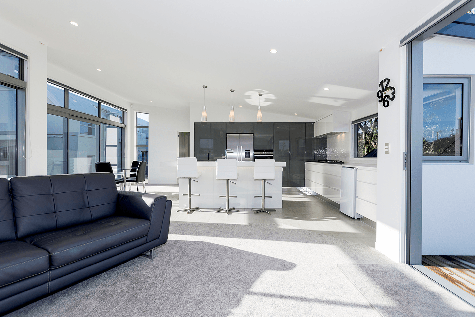 Designed and built for beach living, this four-bedroom home Mountt Maunganui is an entertainer’s dream.