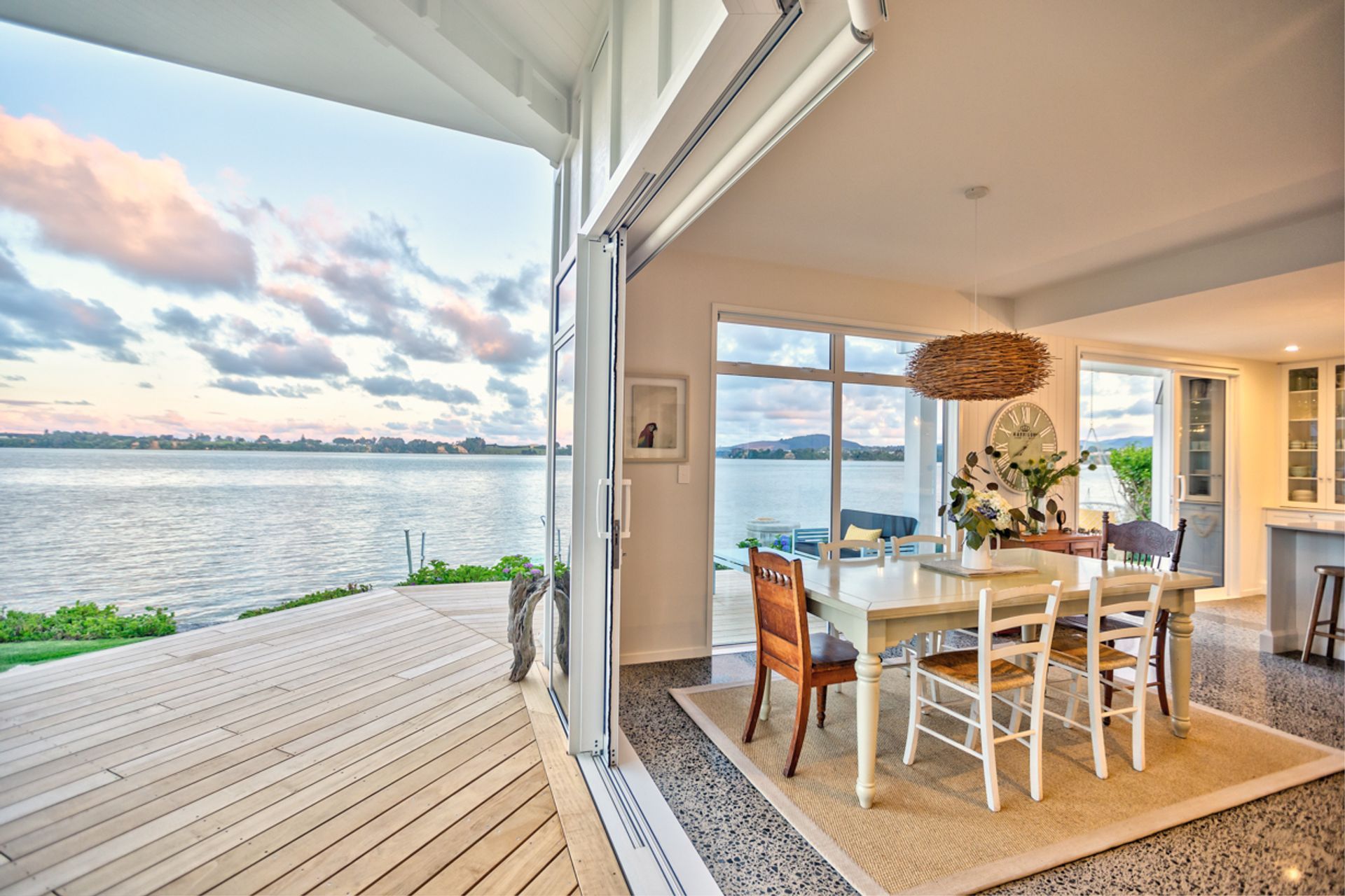 Nestled on the harbours edge this home has uninterrupted views from all of the main living spaces and master suite. 