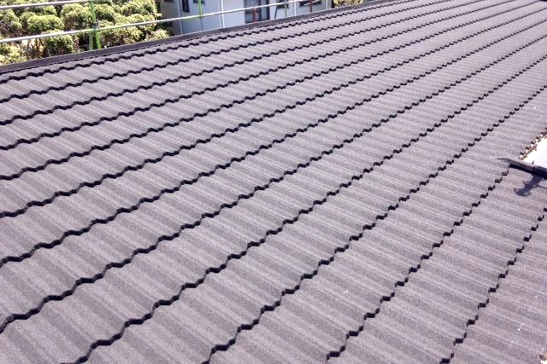 Some profiles allow you to choose either a textured or satin finish surface of your roof. Both have their merits but a textured stone finish is inclined to look a little more substantial yet visually softer; satin finishes tend to produce a smoother line.
