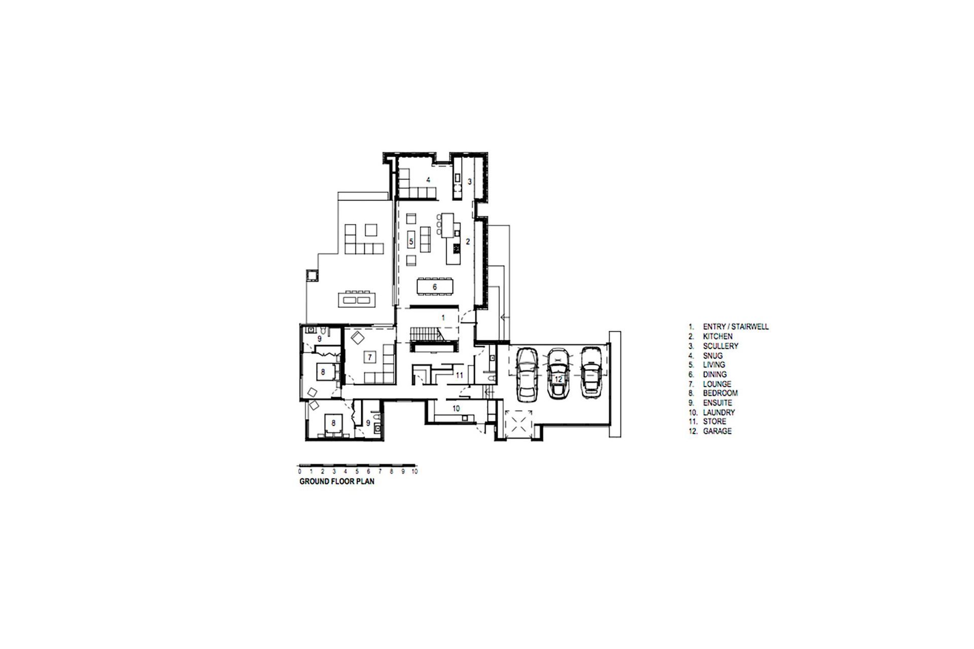Nau Mai ground-floor plan by O'Neil Architecture.