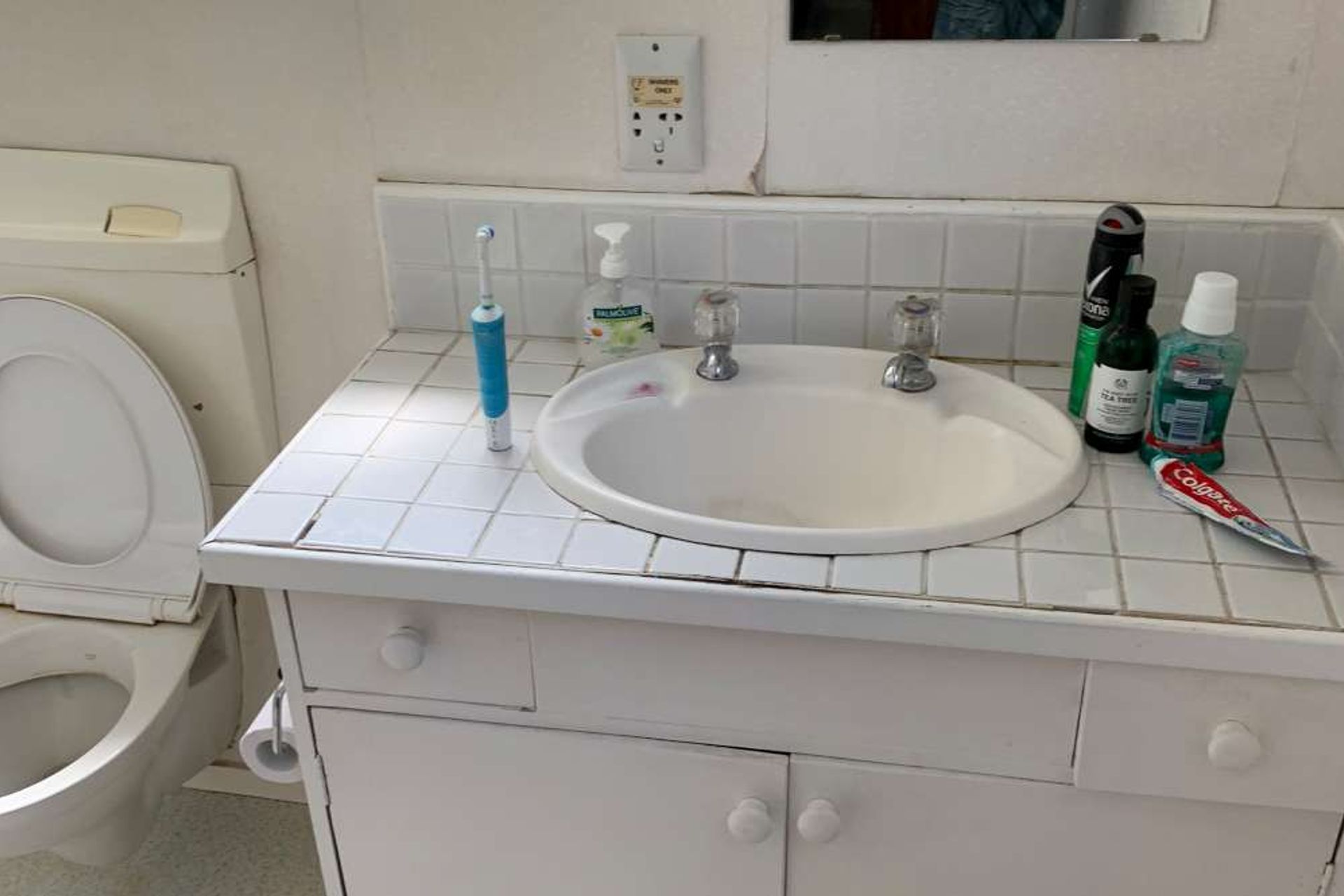 BEFORE the bathroom was renovated