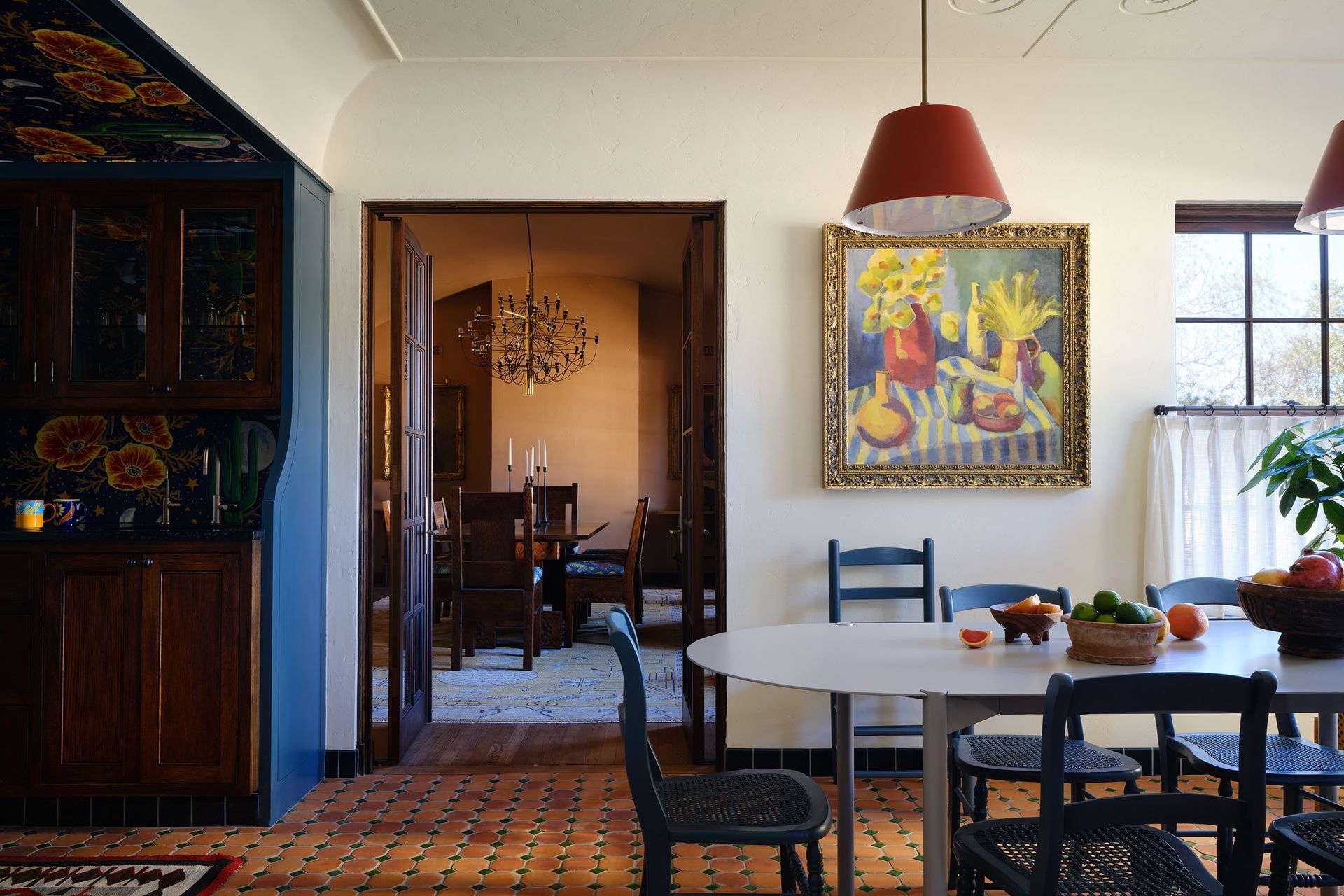 14TexasRanchHouseCuppettKilpatrickArchitectureandInteriorDesignAustinTexasspanish-mexican-colonial-saltillo-floor-plaster-ceiling-motif-wild-wallpaper-bulter-pantry.jpg