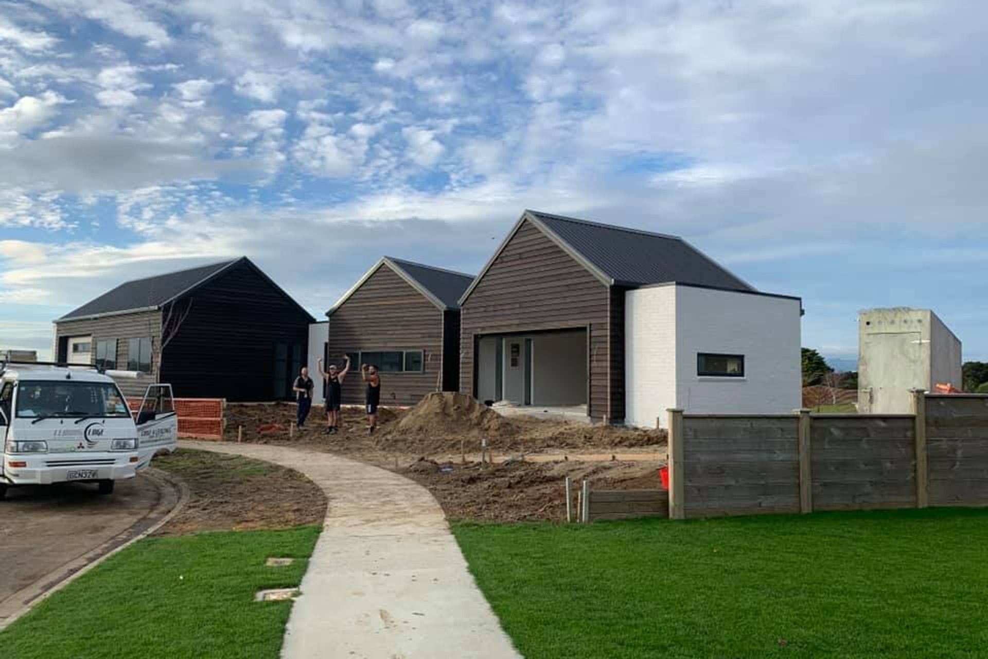 House in Morrinsville painted brick.