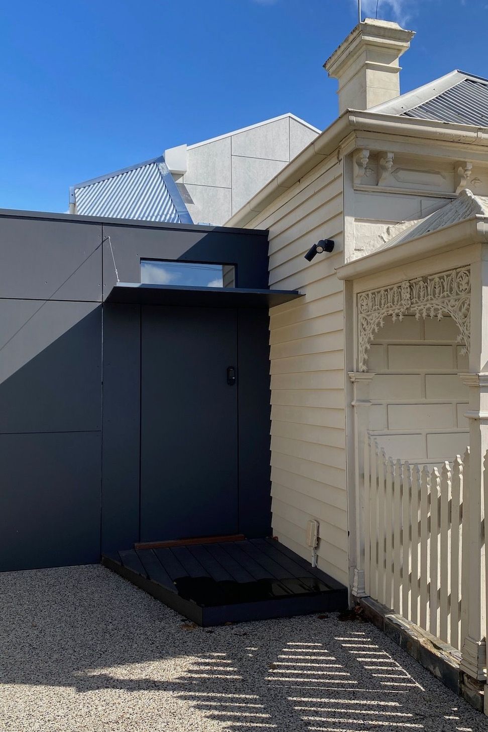 The extension is respectful of the heritage character of the original cottage