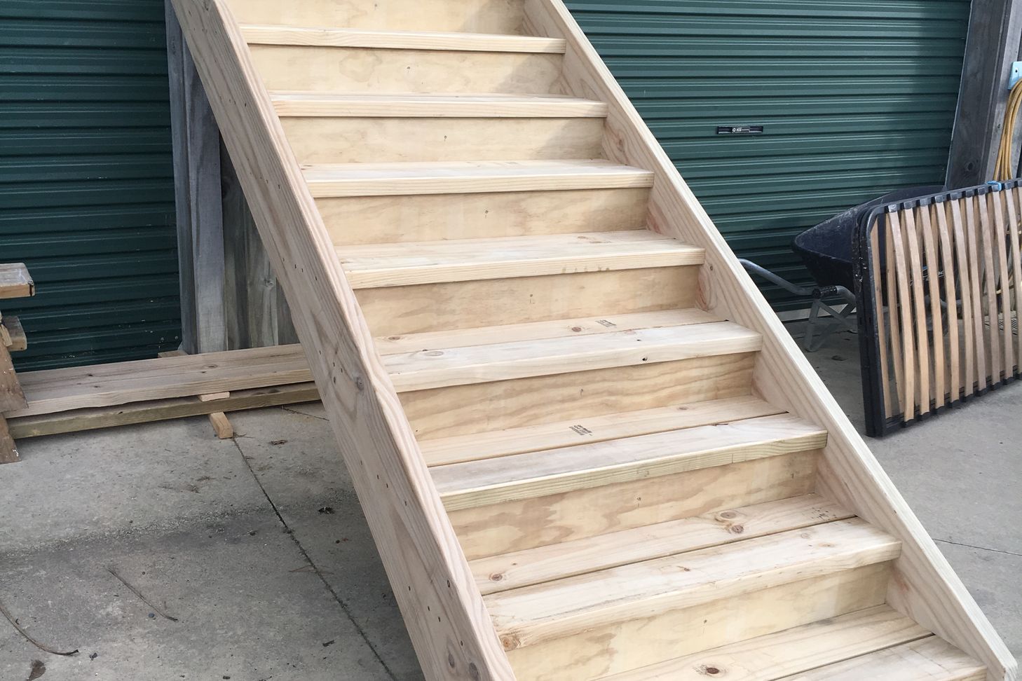 Exterior stairs for Advance Build