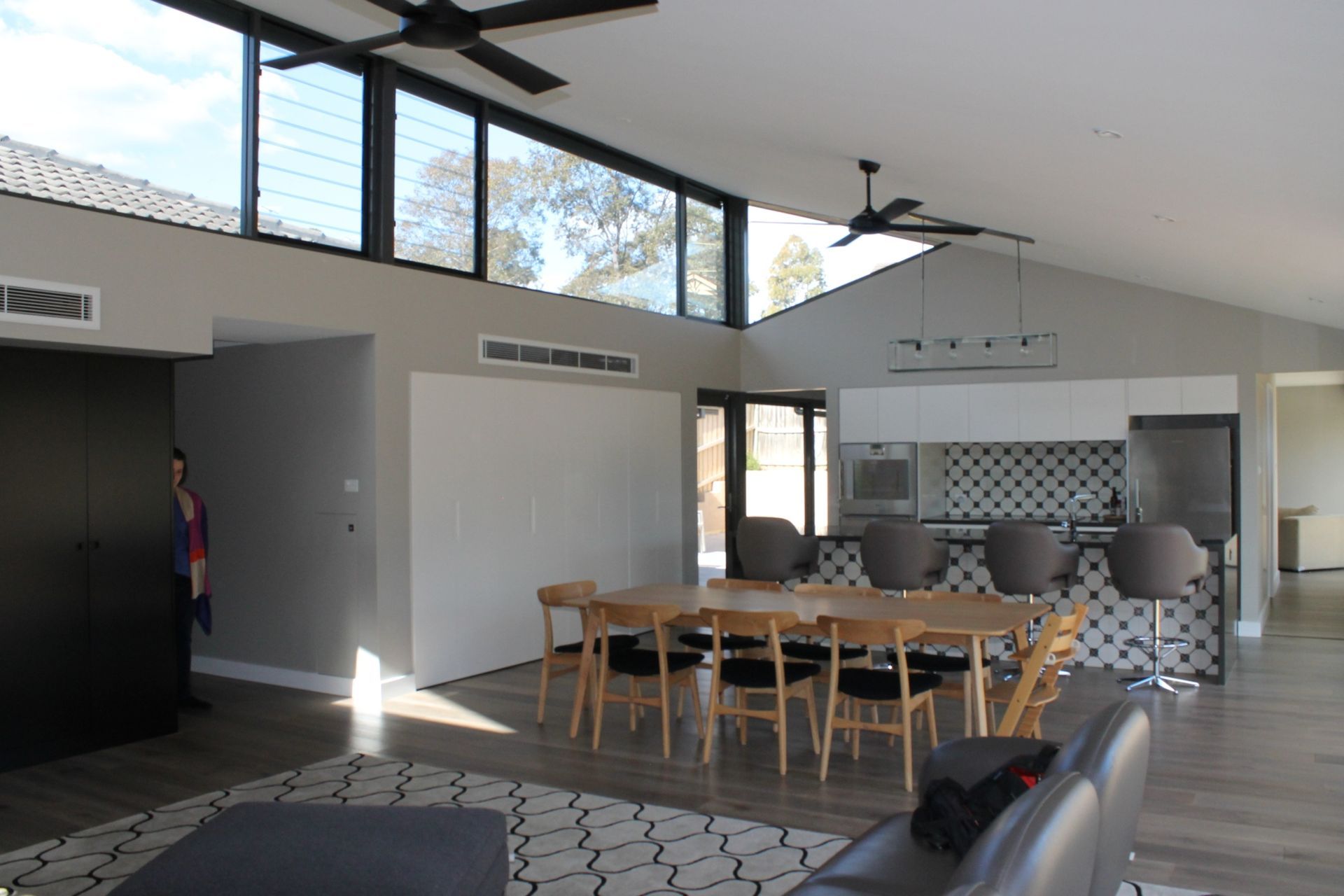 Dining and kitchen area