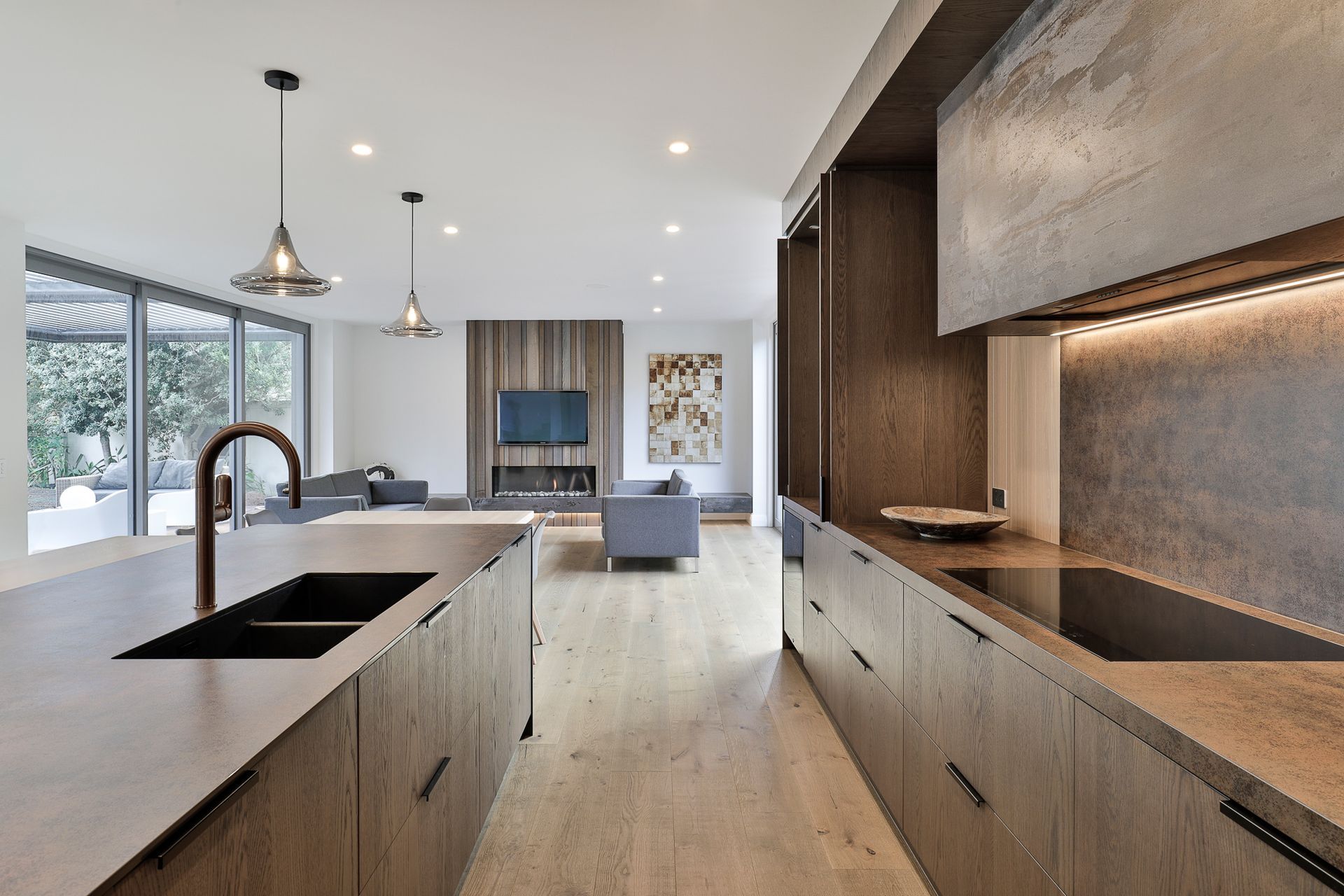 Prime Toitū Veneer, Toitū American White Oak. Design by Gunnar Friese, Hewe Kitchens and Interiors. Photography by Jamie Cobel.