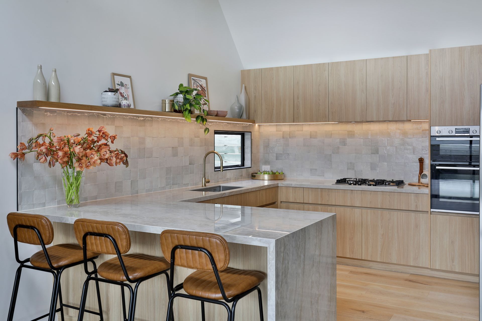 Prime Melamine, Original Oak. Design by Leanne Harley, SWP Interiors Ltd. Photography by Jamie Cobel.