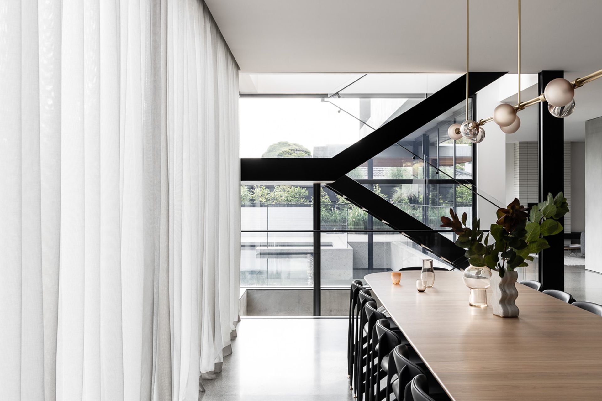 Sussex Residence - Sheers &amp; Recessed Motorised Blinds