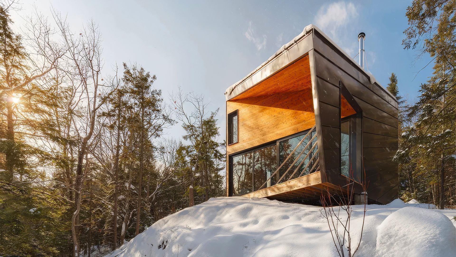 Cabin On a Rock banner