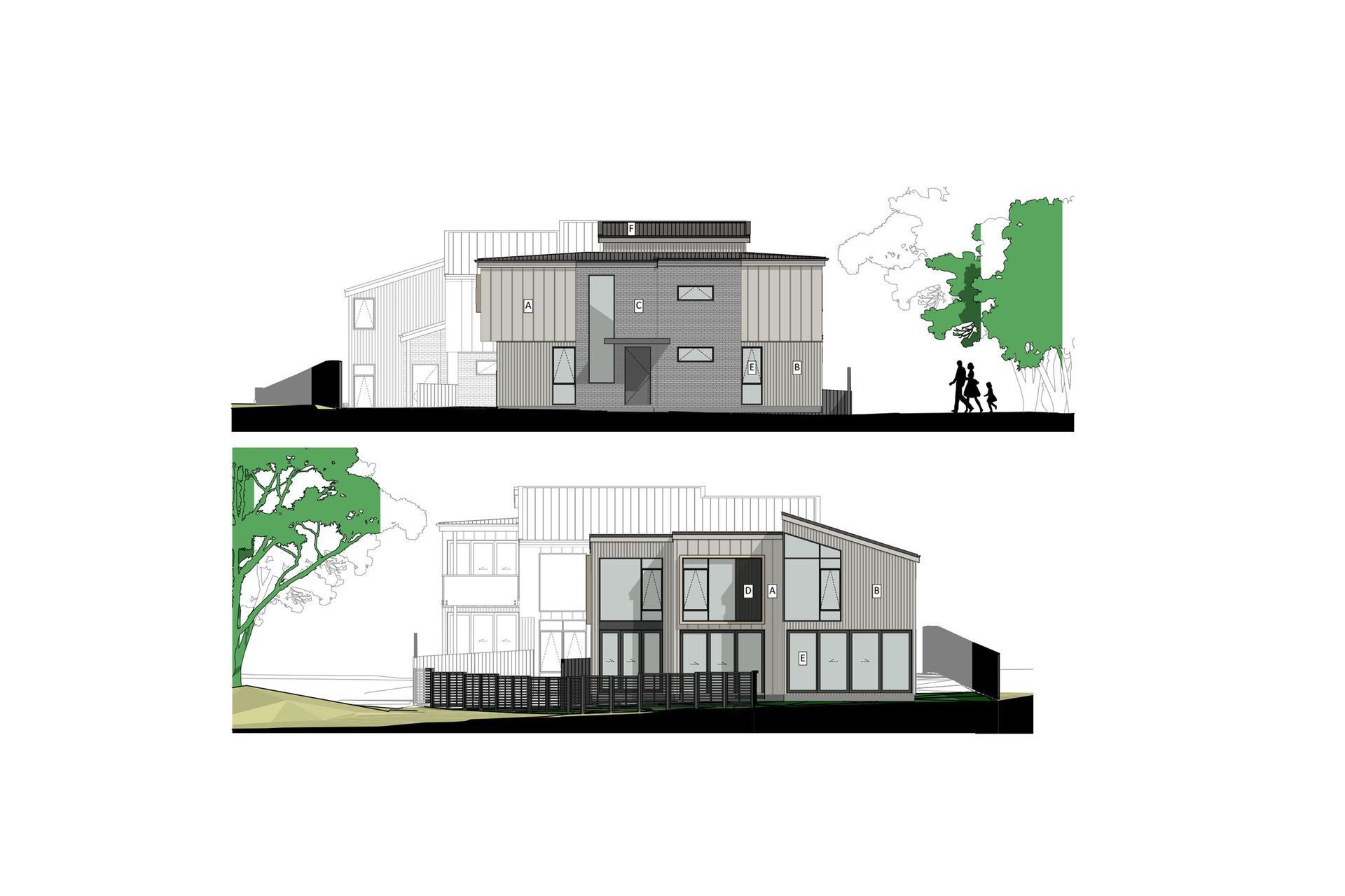 Mixed Suburban Zone - 3 dwellings on 743m² site