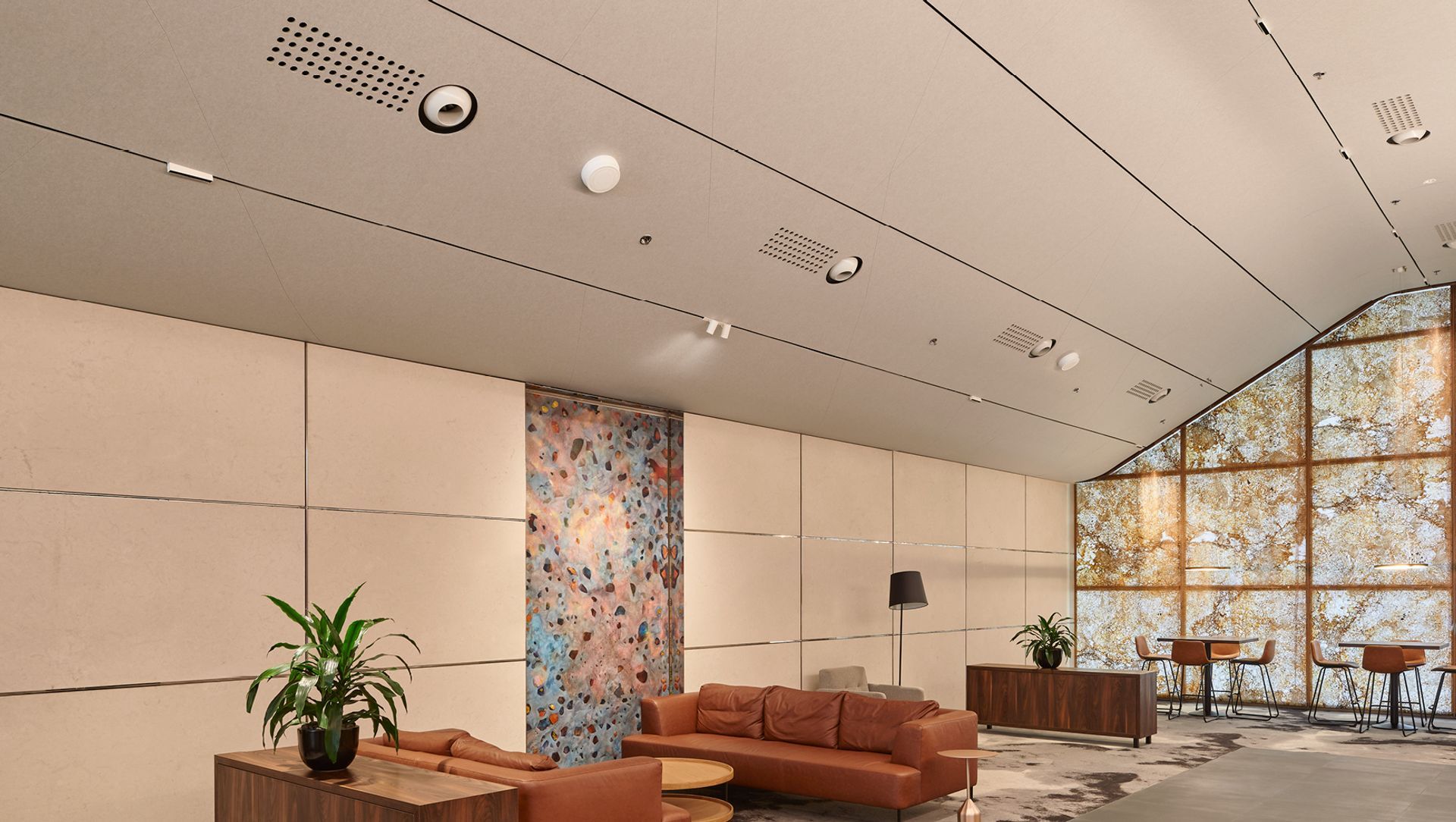 Acoustic Solution For Westralia Plaza's Bustling Lobby banner