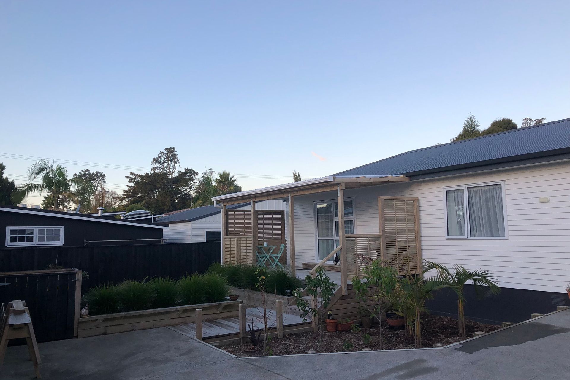 The completed house
