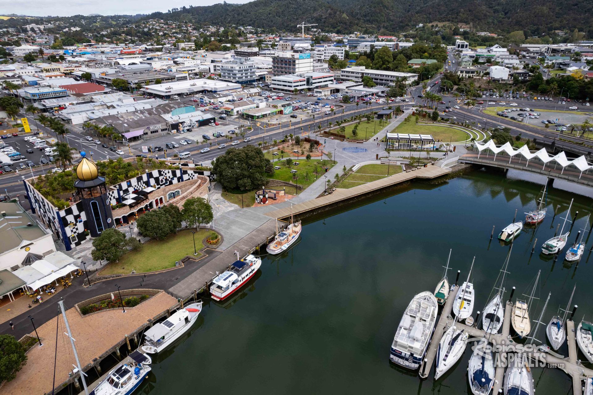 Pūtahi Park Upgrade Whangarei  birds eye view