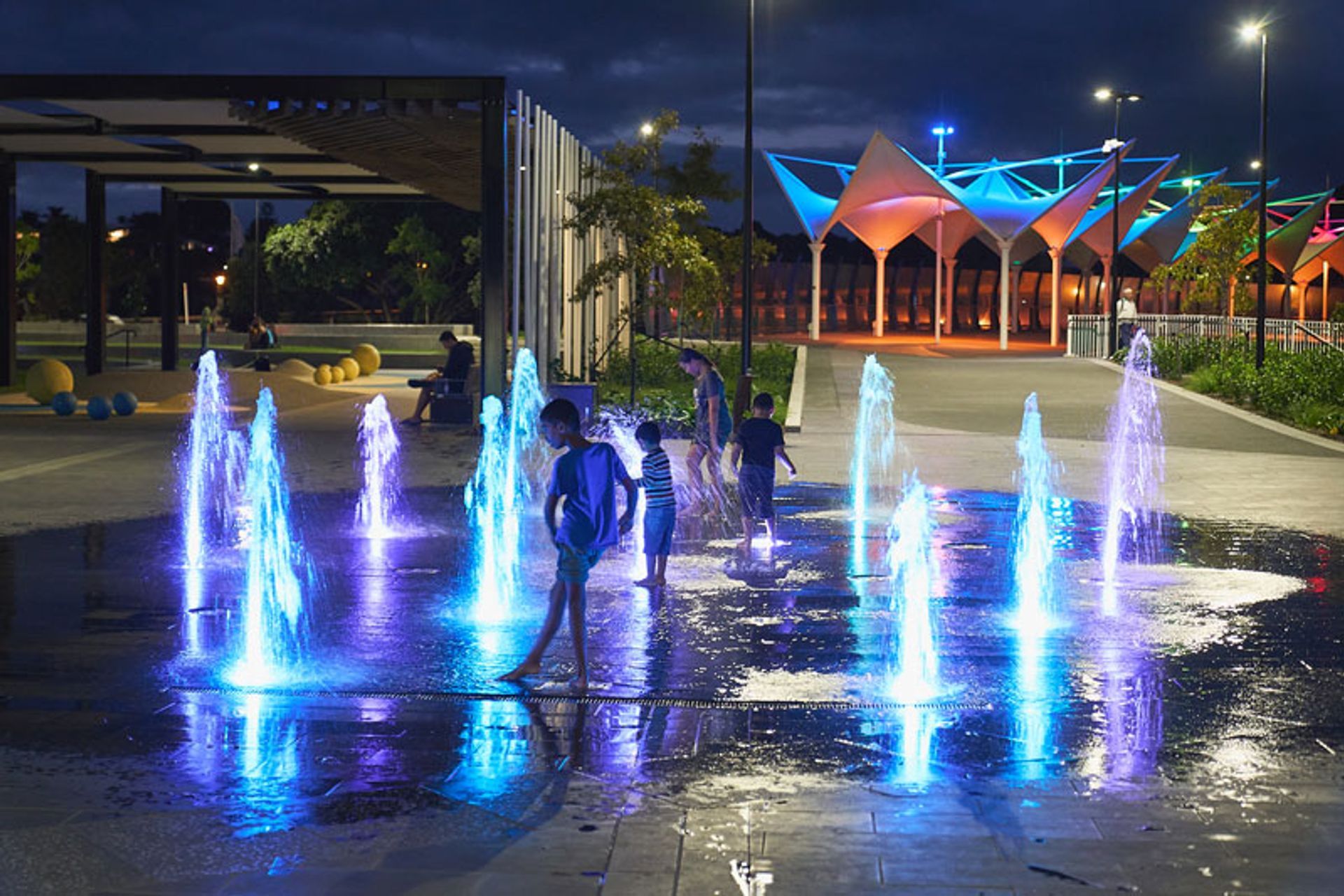Pūtahi Park Upgrade Whangarei  at night
