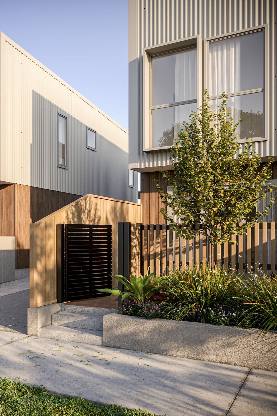 Townhouse Development 3D Render