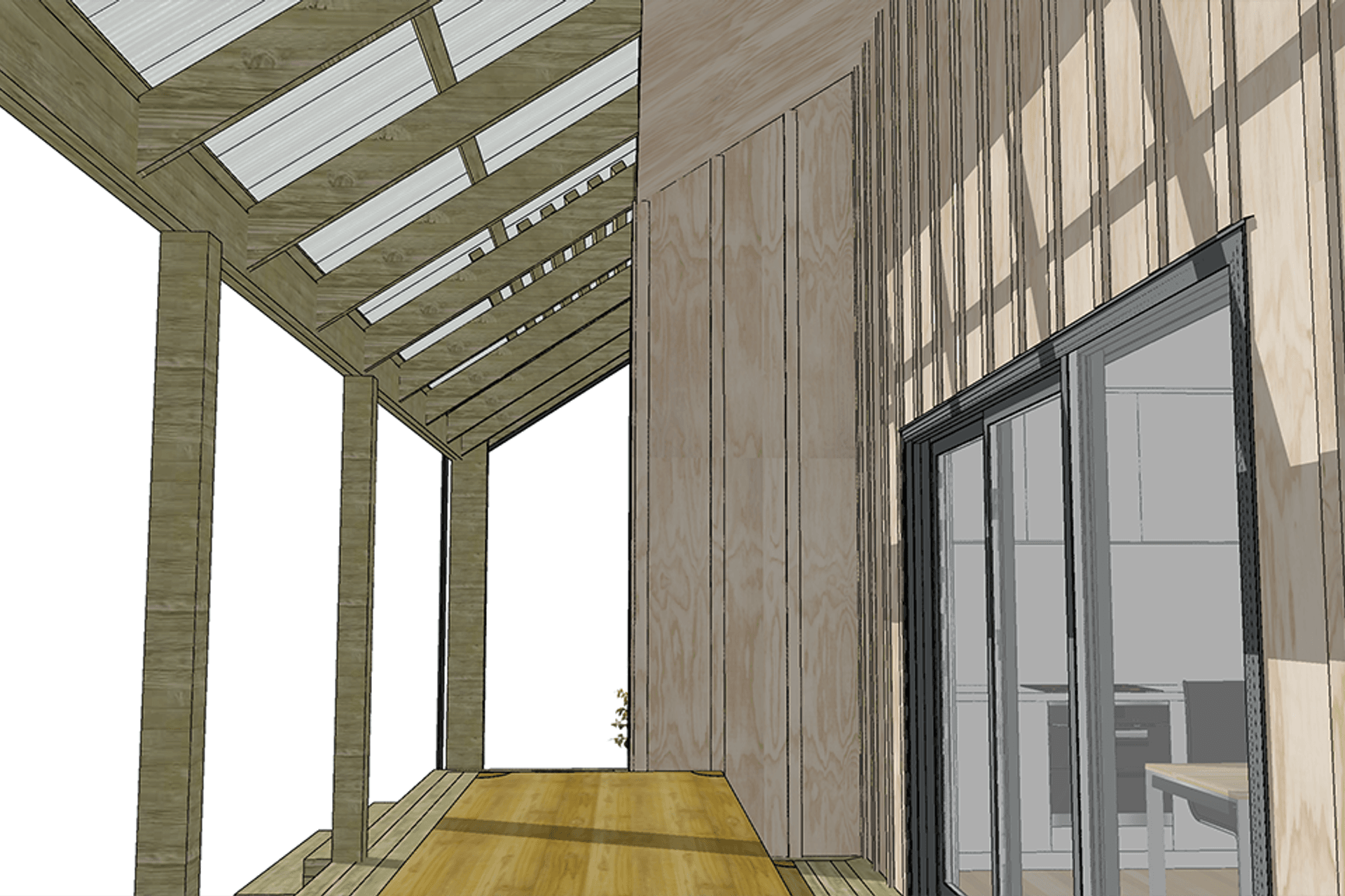 Covered North Deck