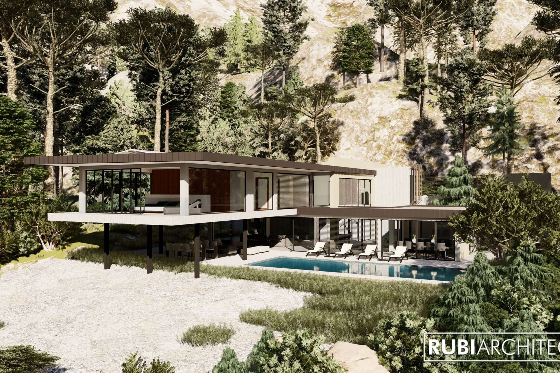 House on a cliff