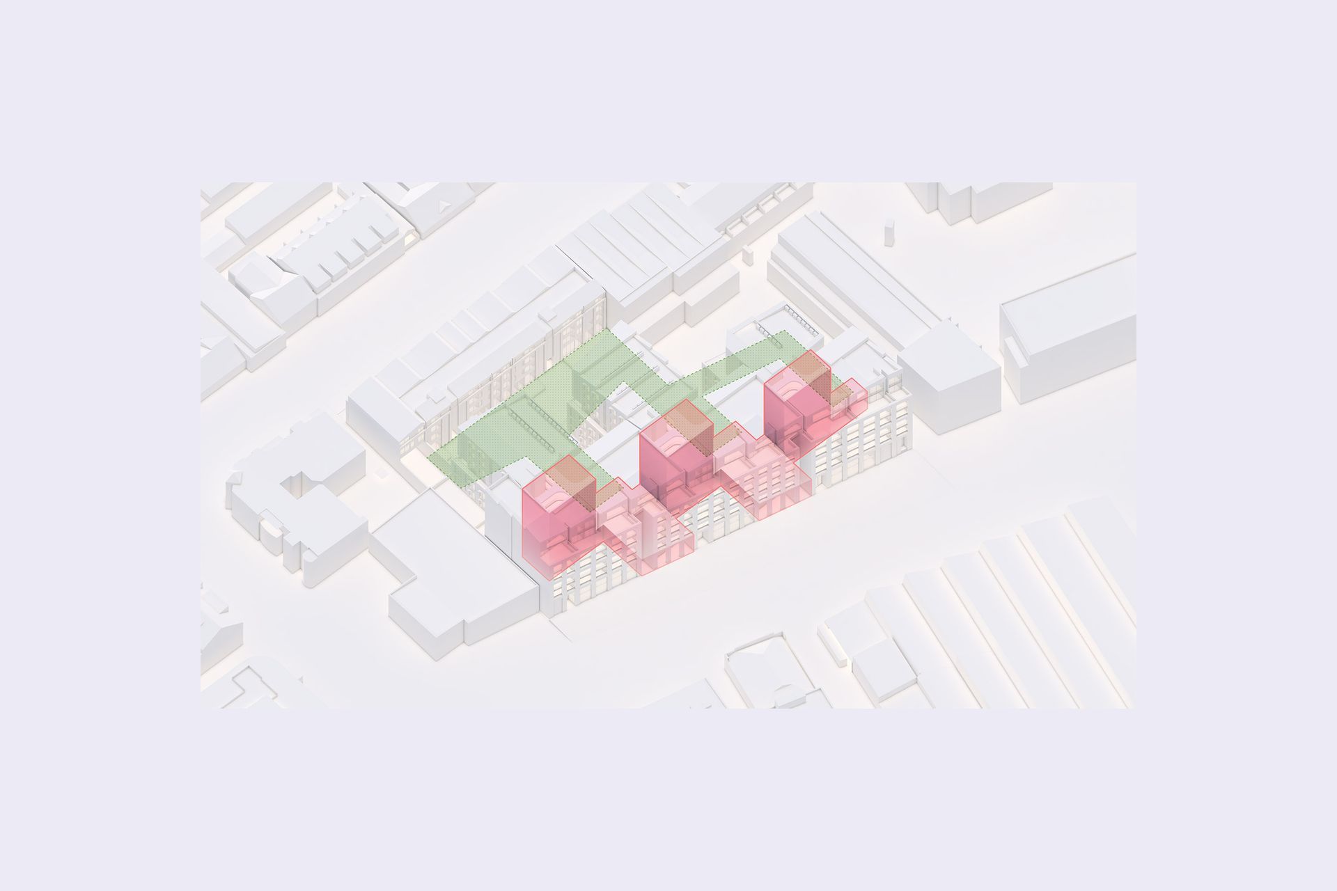 Lightwells introduce porosity in multiple orientations.