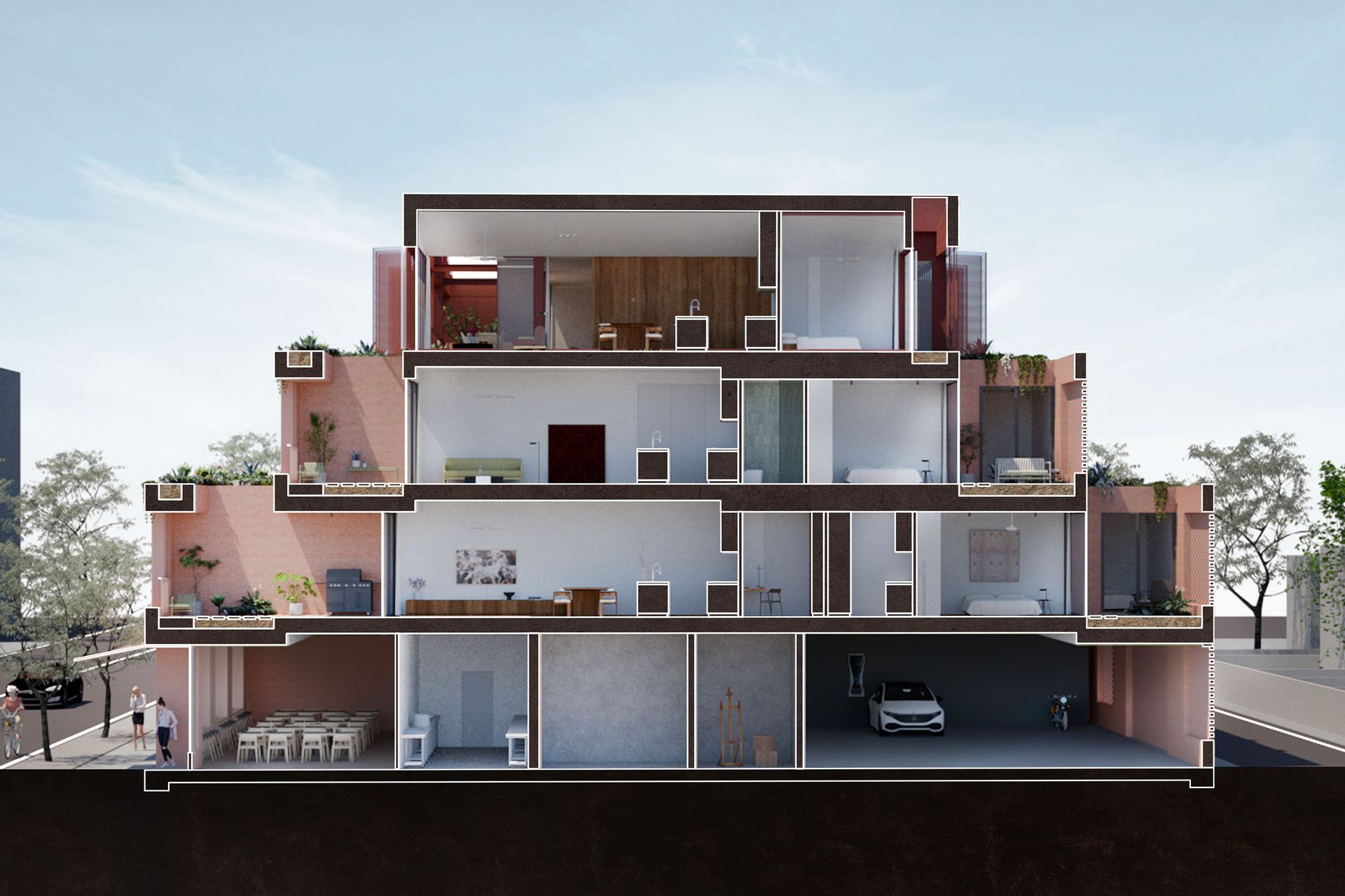 Sectional perspective
