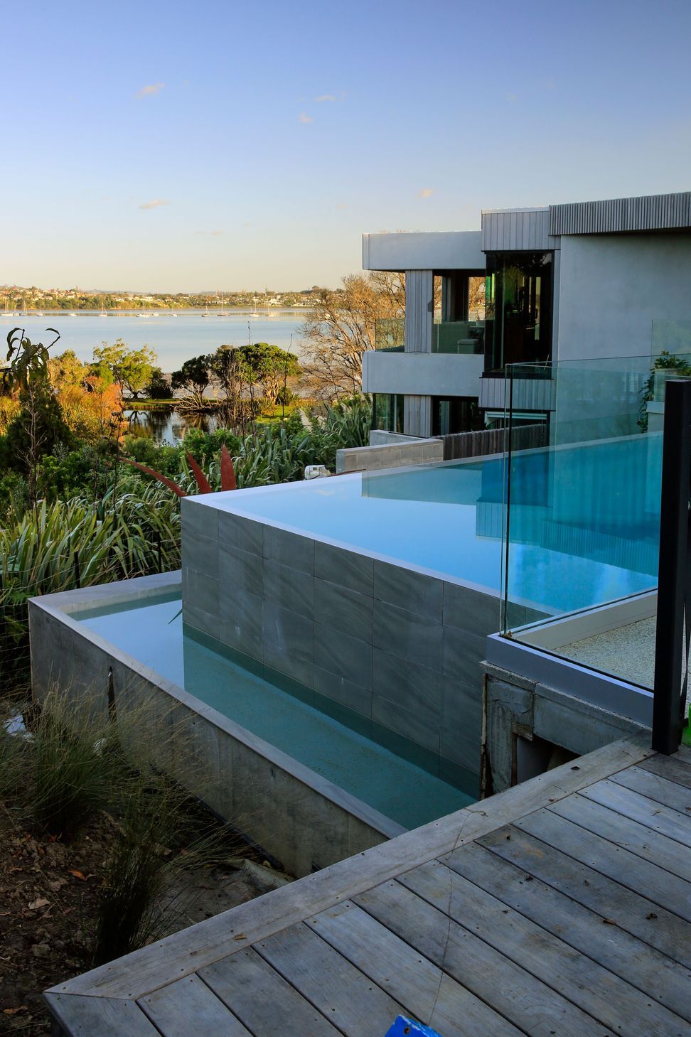 View to east across pool