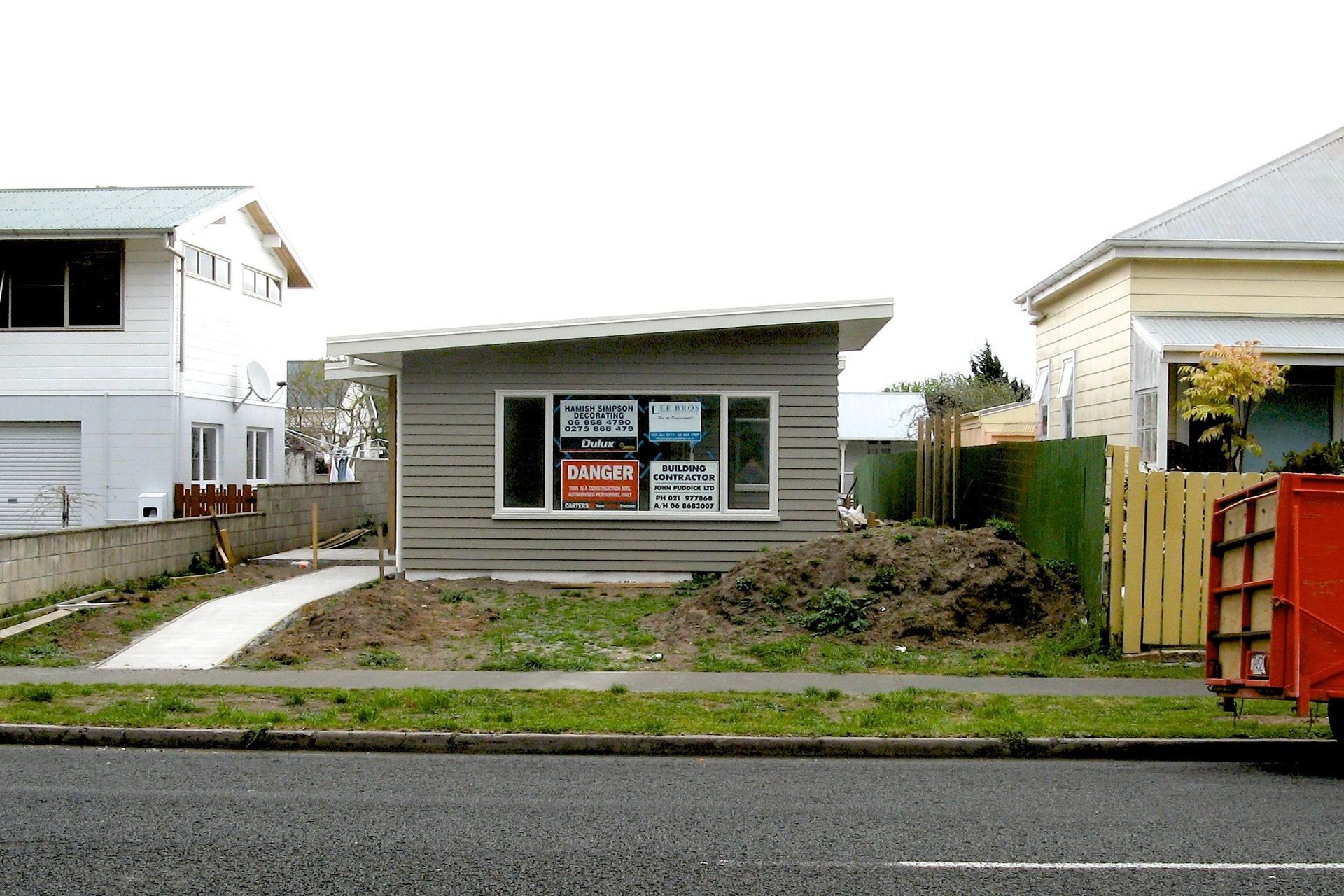BEFORE — Unfinished, exposed frontage