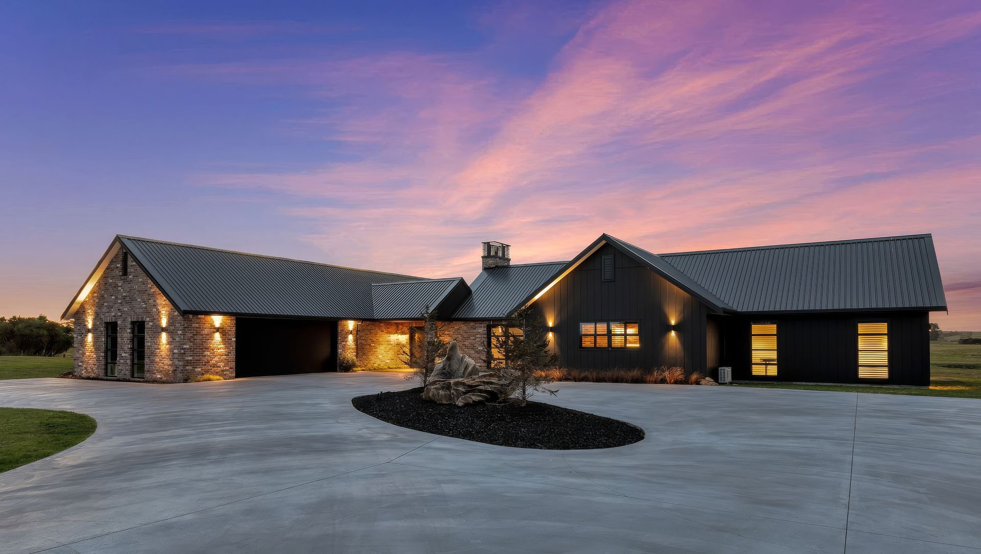 Refined Black & Brick Residence banner