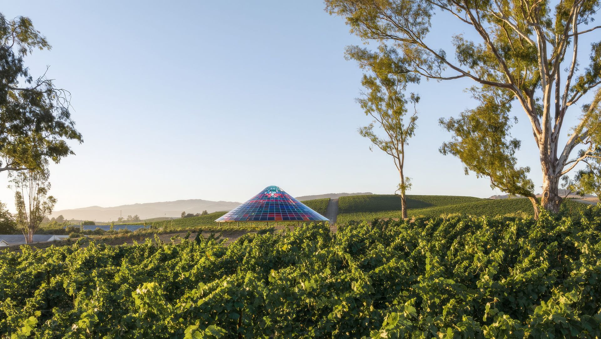 Vertical Panorama Pavilion at Donum Estate banner
