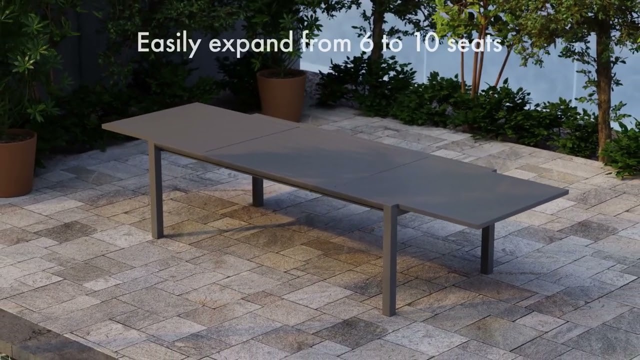 Reflect Table - Outdoor - Extendable 220/338 x 106cm - Charcoal gallery detail image