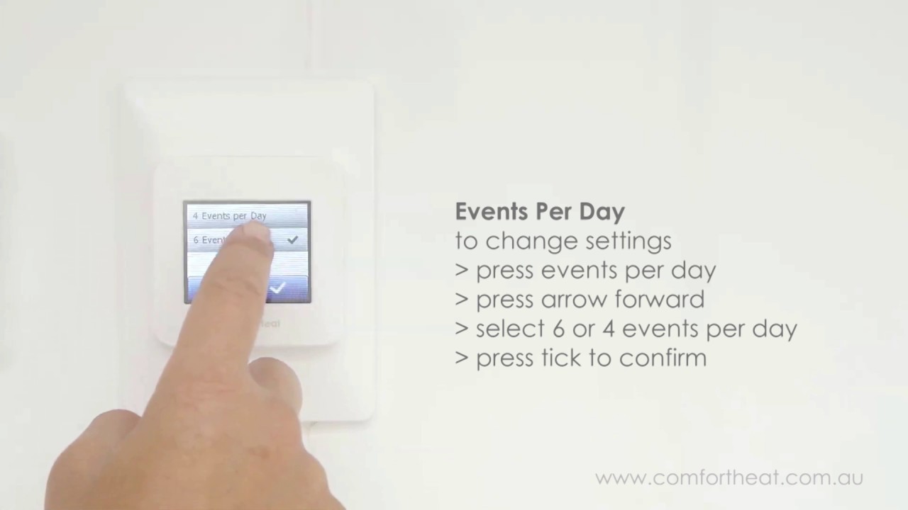 MWD5 - Programmable WiFi Thermostat | Controls gallery detail image