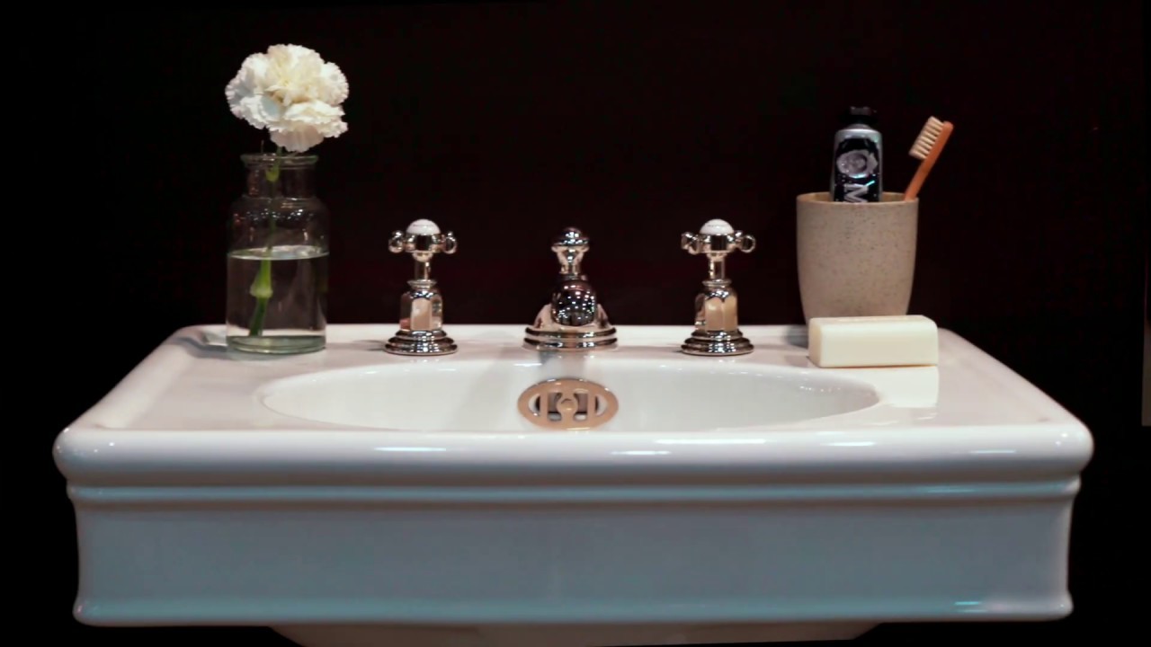 Lonsdale 860mm Basin on Metal Basin Stand gallery detail image