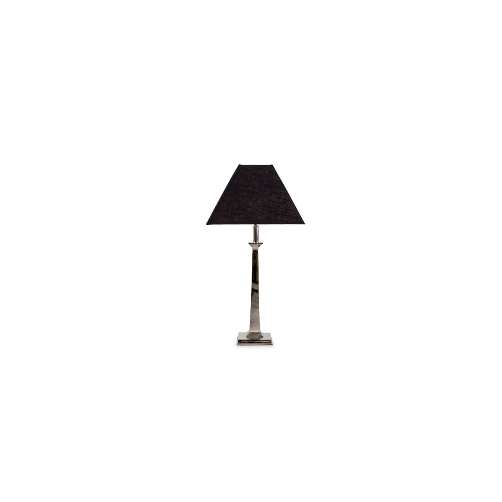Pavilion Table Lamp - Nickel - 41Cm Black Shade gallery detail image