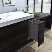 Compact Bin Storage - 1 x 40 Litre Bucket - Cinder - Door Pull gallery detail image