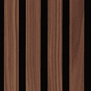 HW22512 | Walnut Acoustic Fluted Panel - 3 Sided gallery detail image
