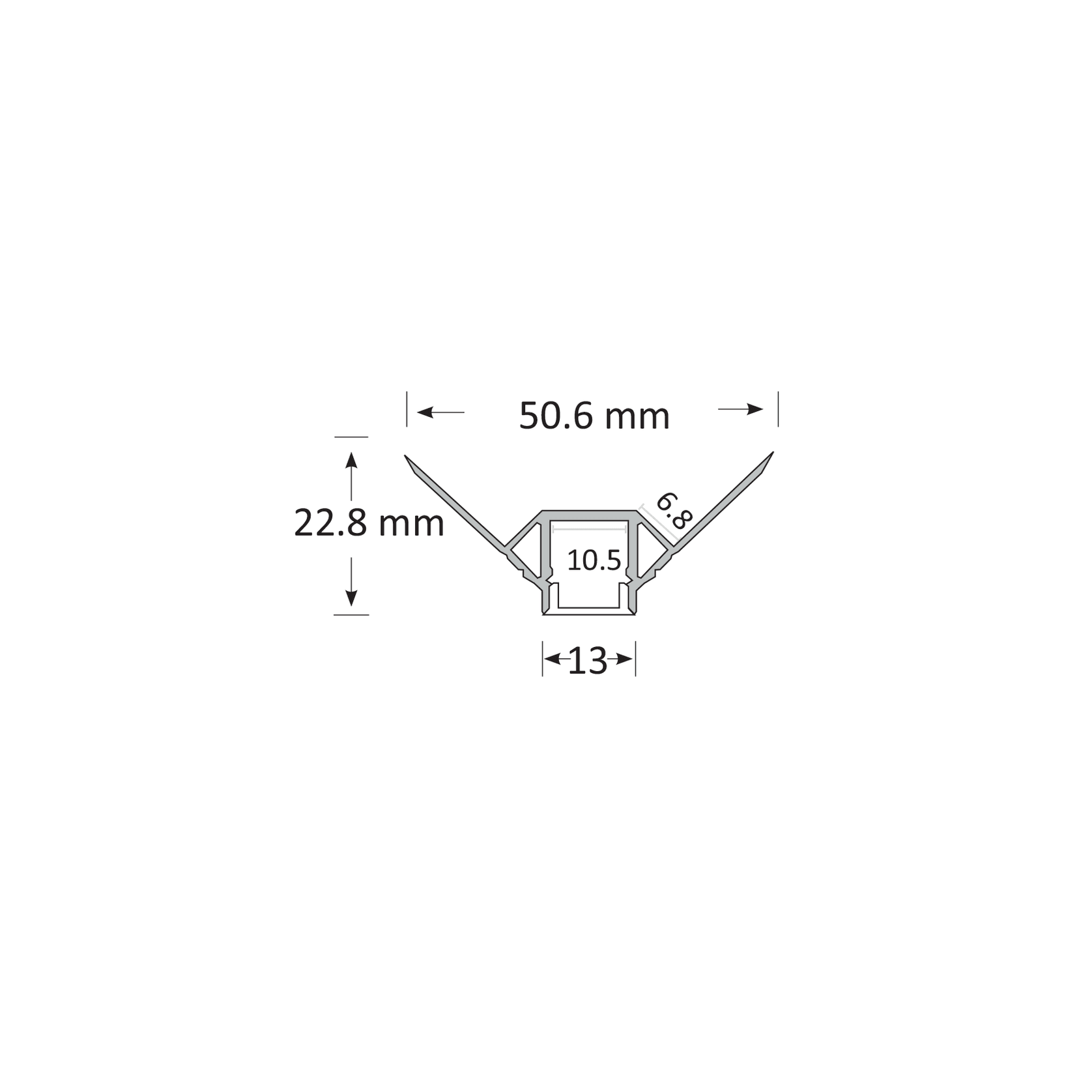 TL004 Corner Bead LED Profile | Plaster Trim with Light gallery detail image