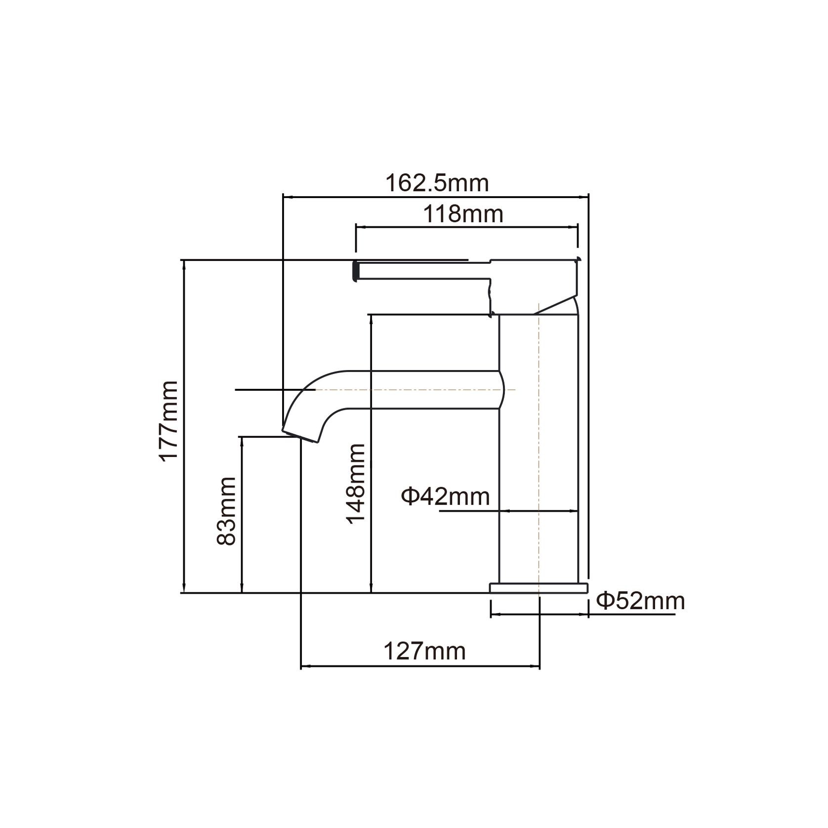 Lucid Pin Basin Mixer Light Brushed Brass gallery detail image
