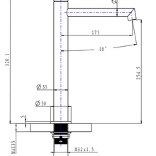 Caddence Tall Basin Mixer Gun Metal Grey gallery detail image