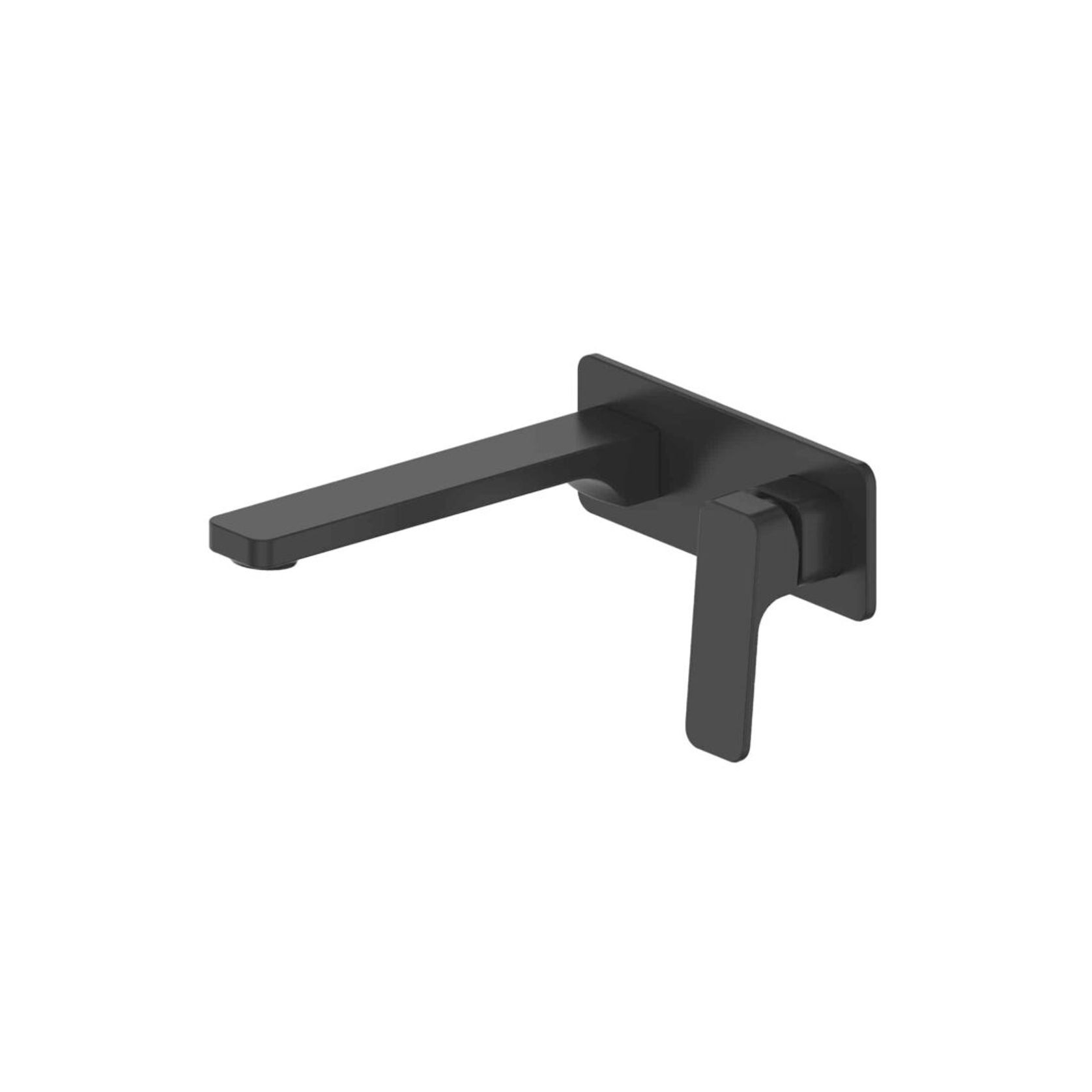 Swept Wall Basin Mixer W/Faceplate gallery detail image