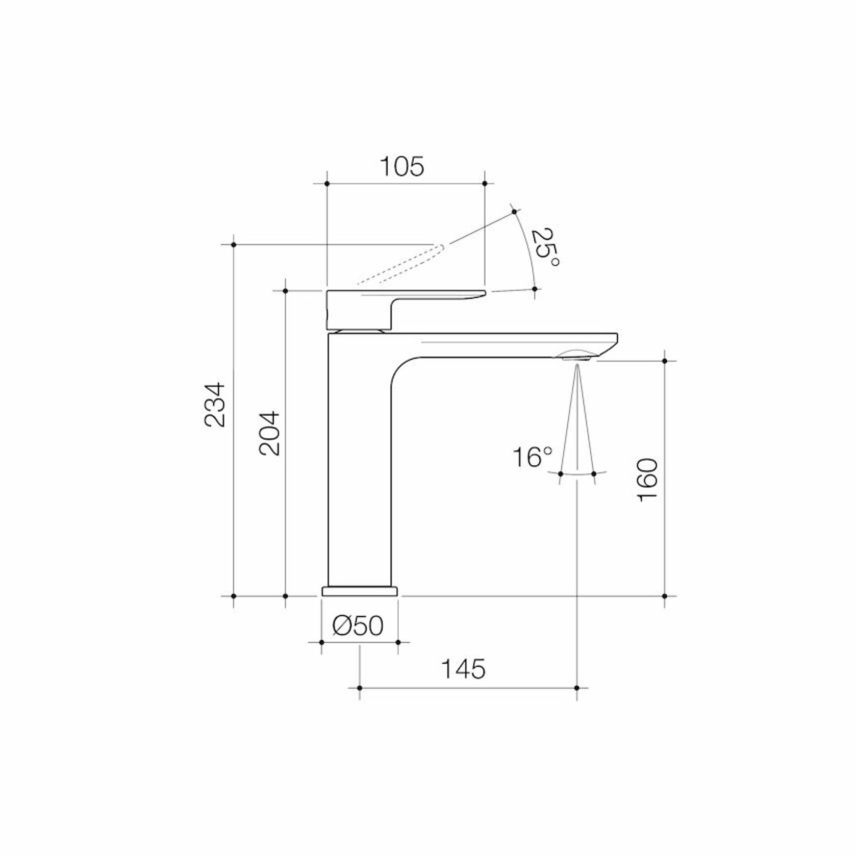 Urbane II Mid Tower Basin Mixer - All Pressure - Lead Free gallery detail image