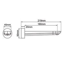 Rushy Wall Spout Brushed Nickel gallery detail image
