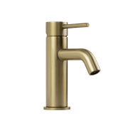 Mira Brushed Brass Gold Short Basin Mixer gallery detail image